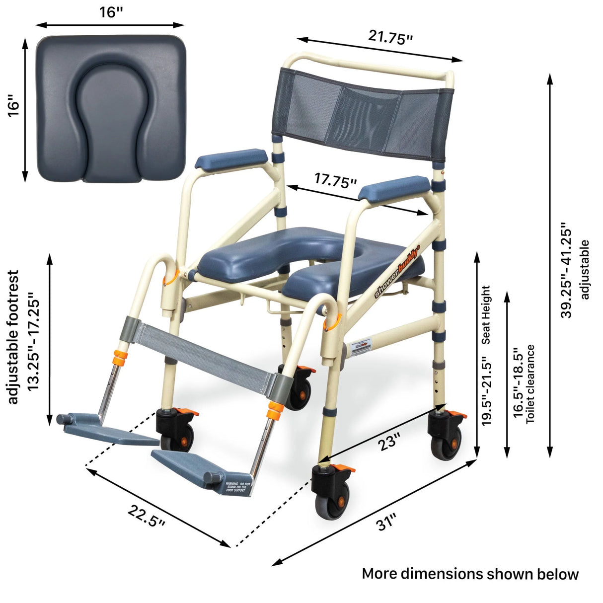 ShowerBuddy Eco Traveller Shower Chair: SB7e