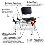 ShowerGlyde Sliding Transfer Bench SG3