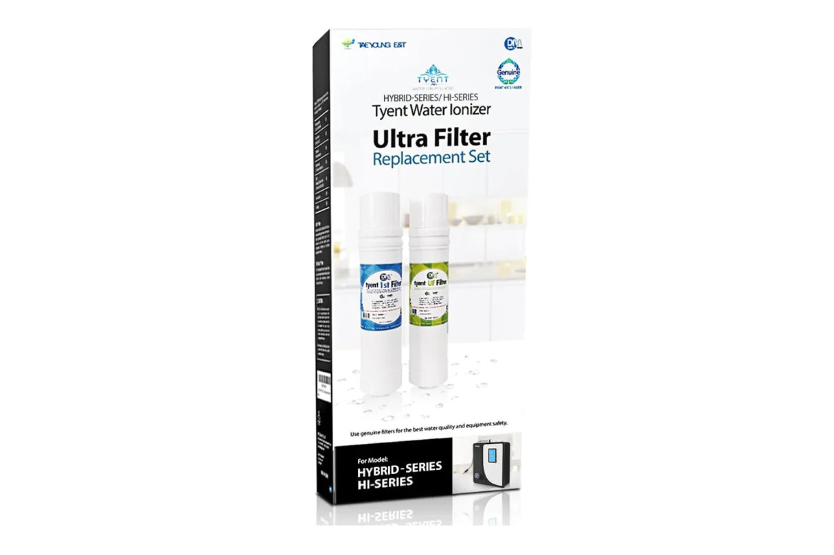 Tyent Hybrid Ultra Filter Set: Fits Hybrid Countertop Water Ionizer