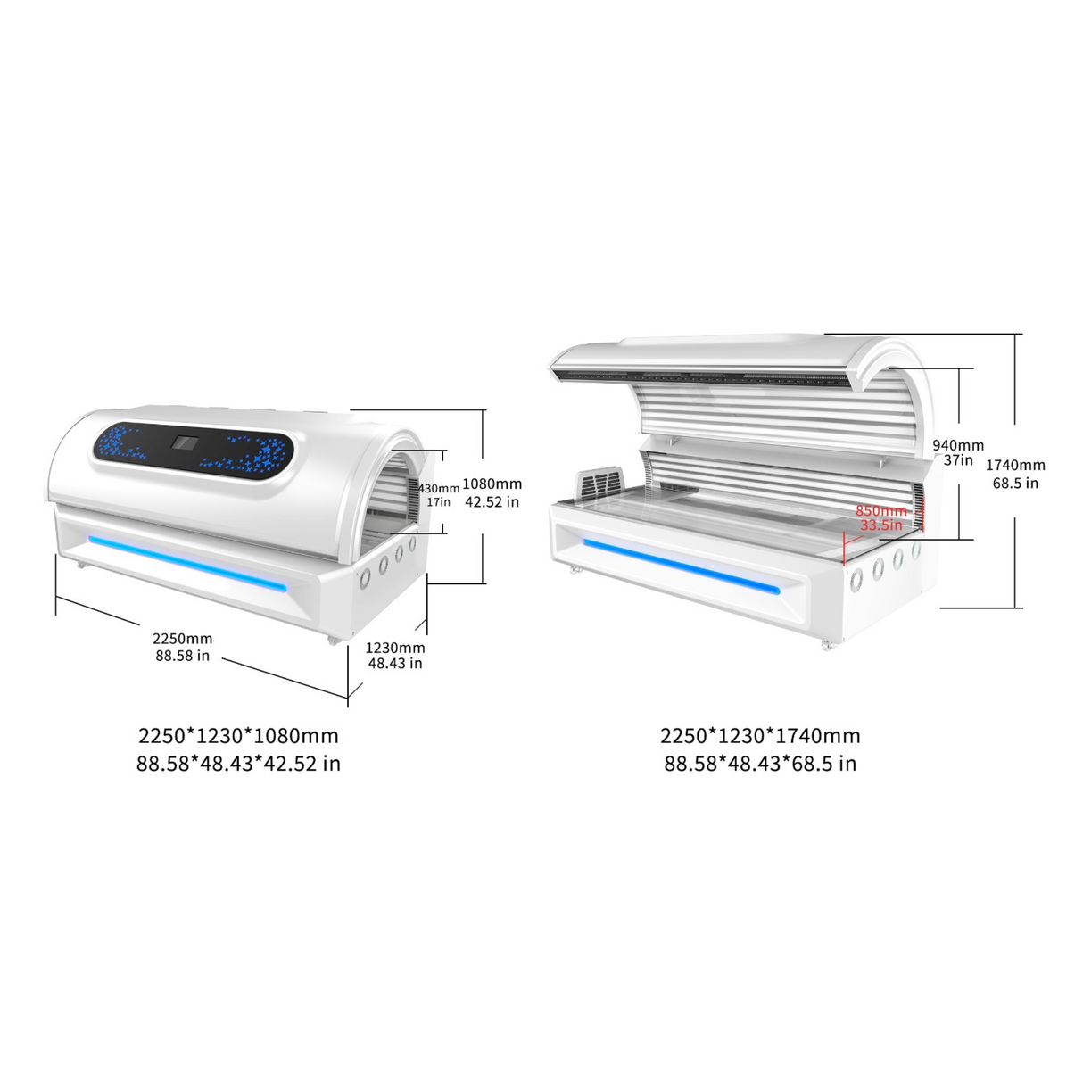 Merican - M6N plus Red Light Therapy Bed – Morelli Medical