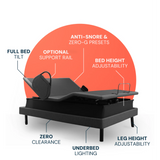 Dawn House - Ascend High-Low Adjustable Bed Base with Tilt and Height Adjustment