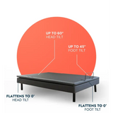 Dawn House - Ascend High-Low Adjustable Bed Base with Tilt and Height Adjustment