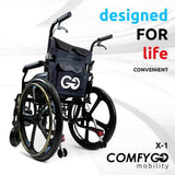 ComfyGO X-1 Manual Folding Lightweight Wheelchair