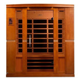Golden Designs - Dynamic Bergamo 4-Person Low EMF Infrared Sauna - DYN-6440-01