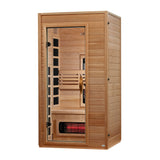 Golden Designs Dynamic Martin 1-2 Person Full Spectrum Near Zero EMF Infrared Sauna, Canadian Hemlock (DYN-6006-03 FS)