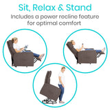 Vive Health Large Massage Lift Chair