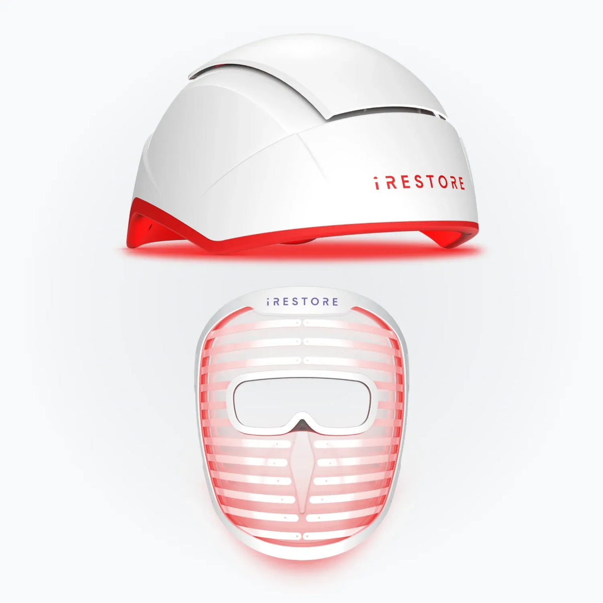 iRestore Pro + Illumina Face Mask Bundle – Laser Hair Growth Helmet & LED Face Mask